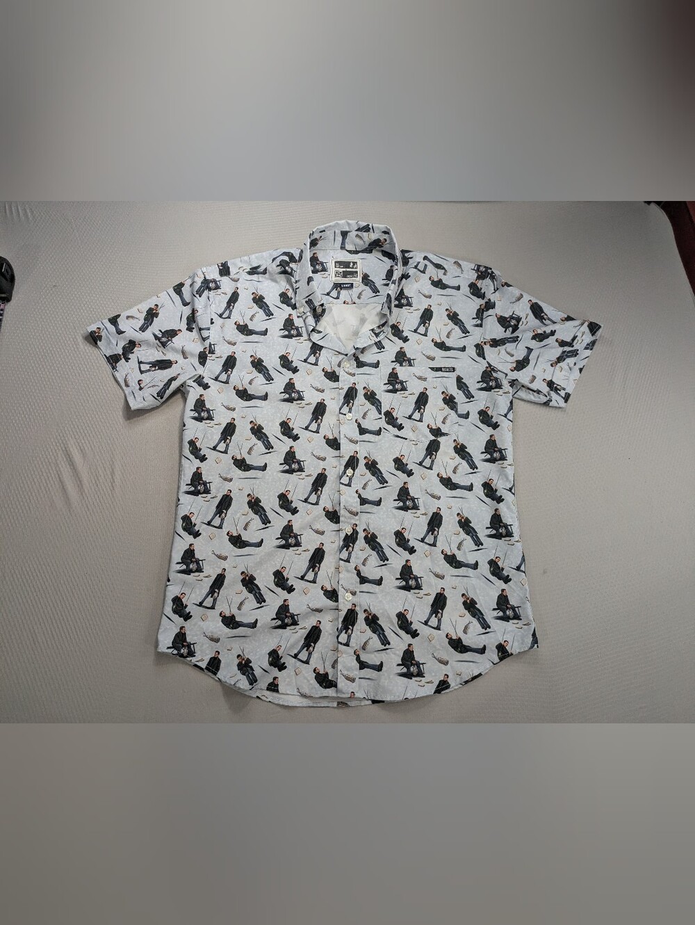 RSVLTS The Office "I'm Okay... No, I'm Not" KUNUFLEX Short Sleeve Shirt L A136